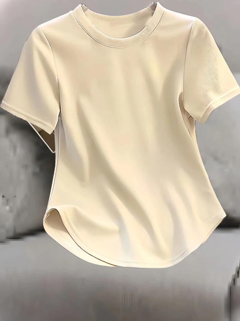夏季新風(fēng)尚 圓領(lǐng)短袖T恤，輕松演繹氣質(zhì)設(shè)計風(fēng)